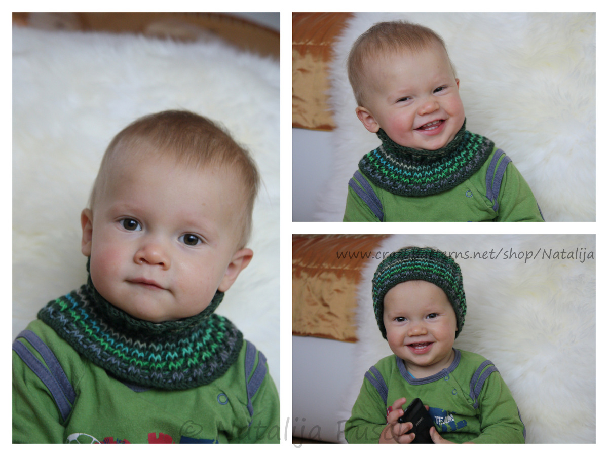 Häkelanleitung: Multifunktionaler Schalkragen für Babys, Kinder
