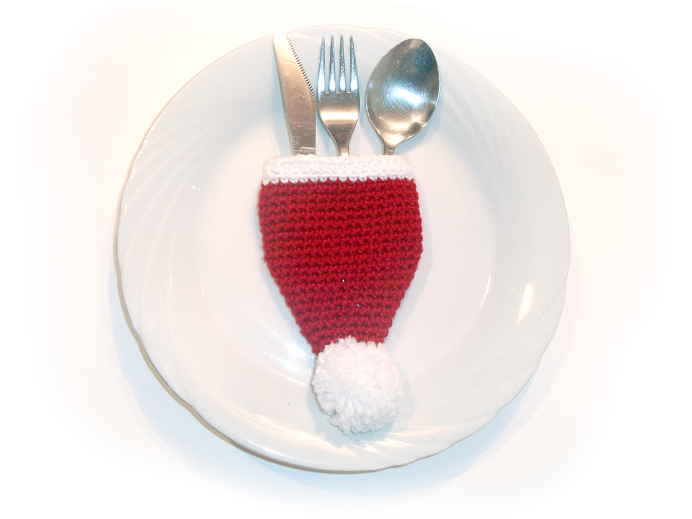 Santa/Snowman Christmas tableware Silverware Cutlery holder Table Decorations 