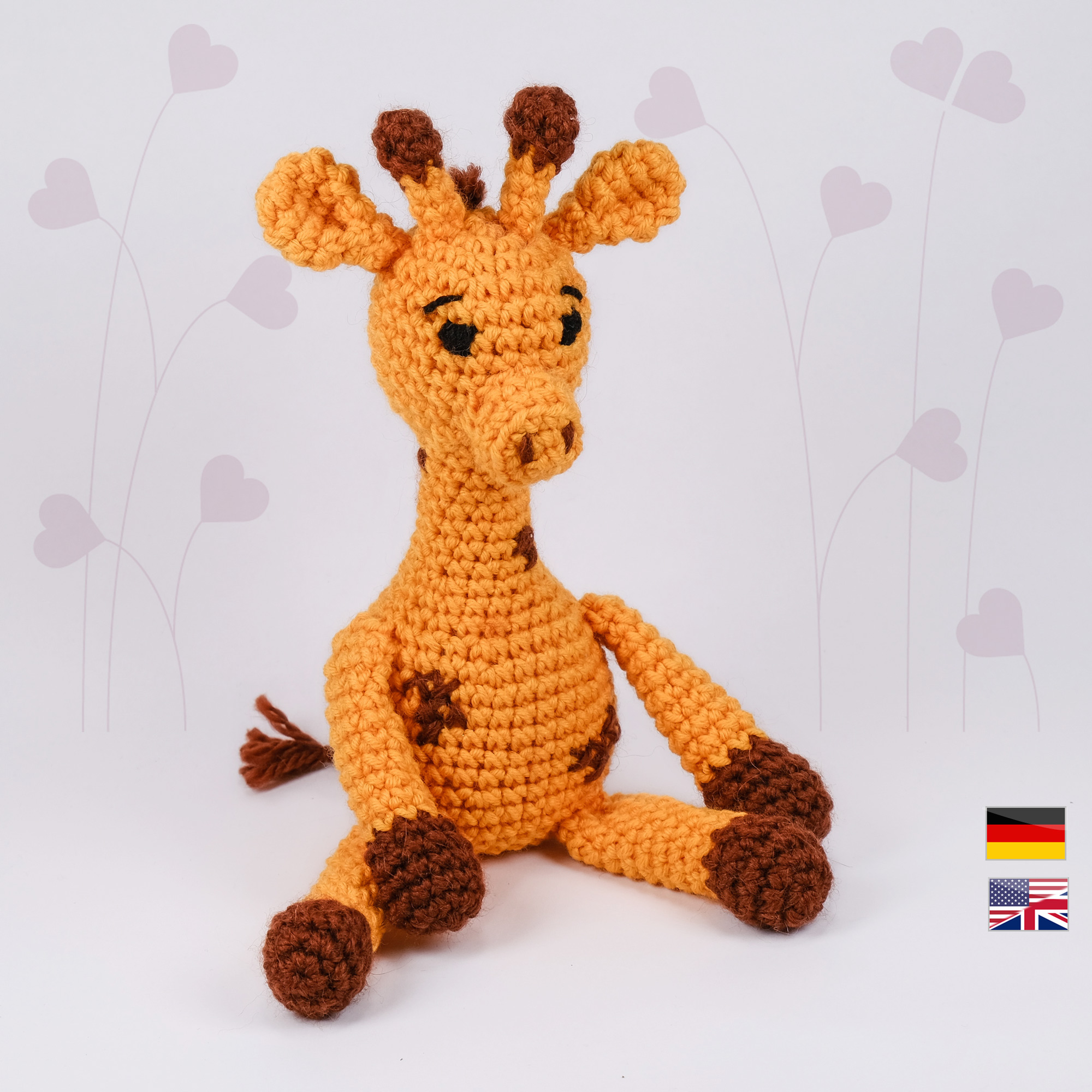 Giraffe 'Glenn' • LuckyTwins • Amigurumi crochet pattern