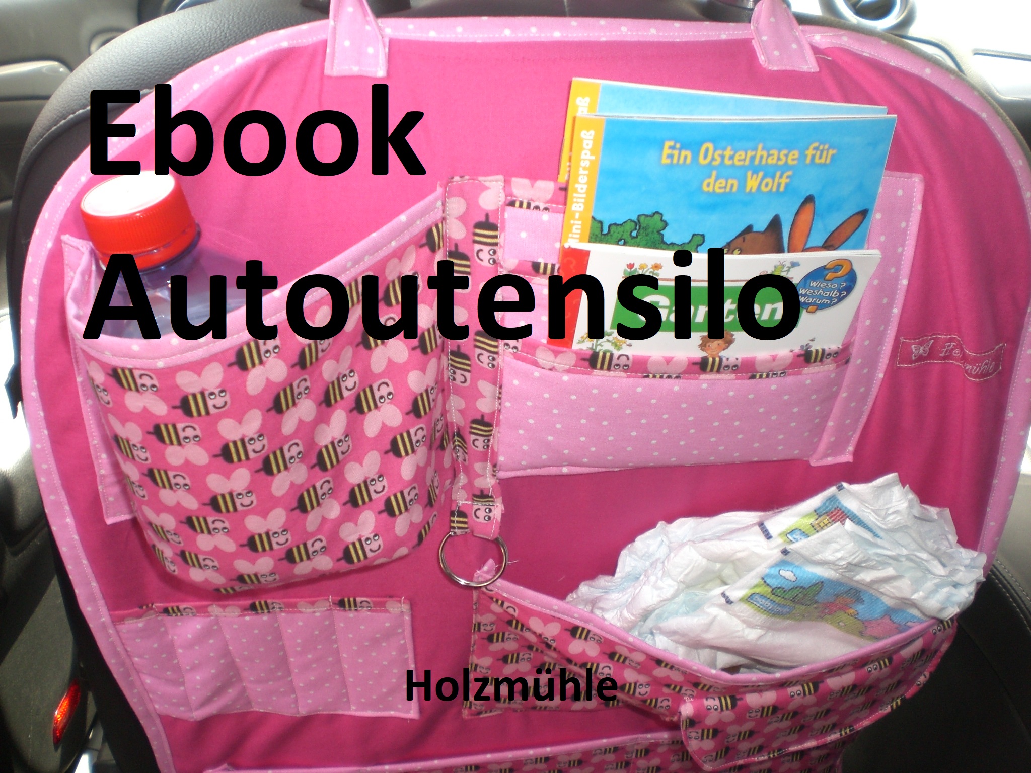 Autoutensilo für Kinder mit Flaschenhalter / car organizer / www