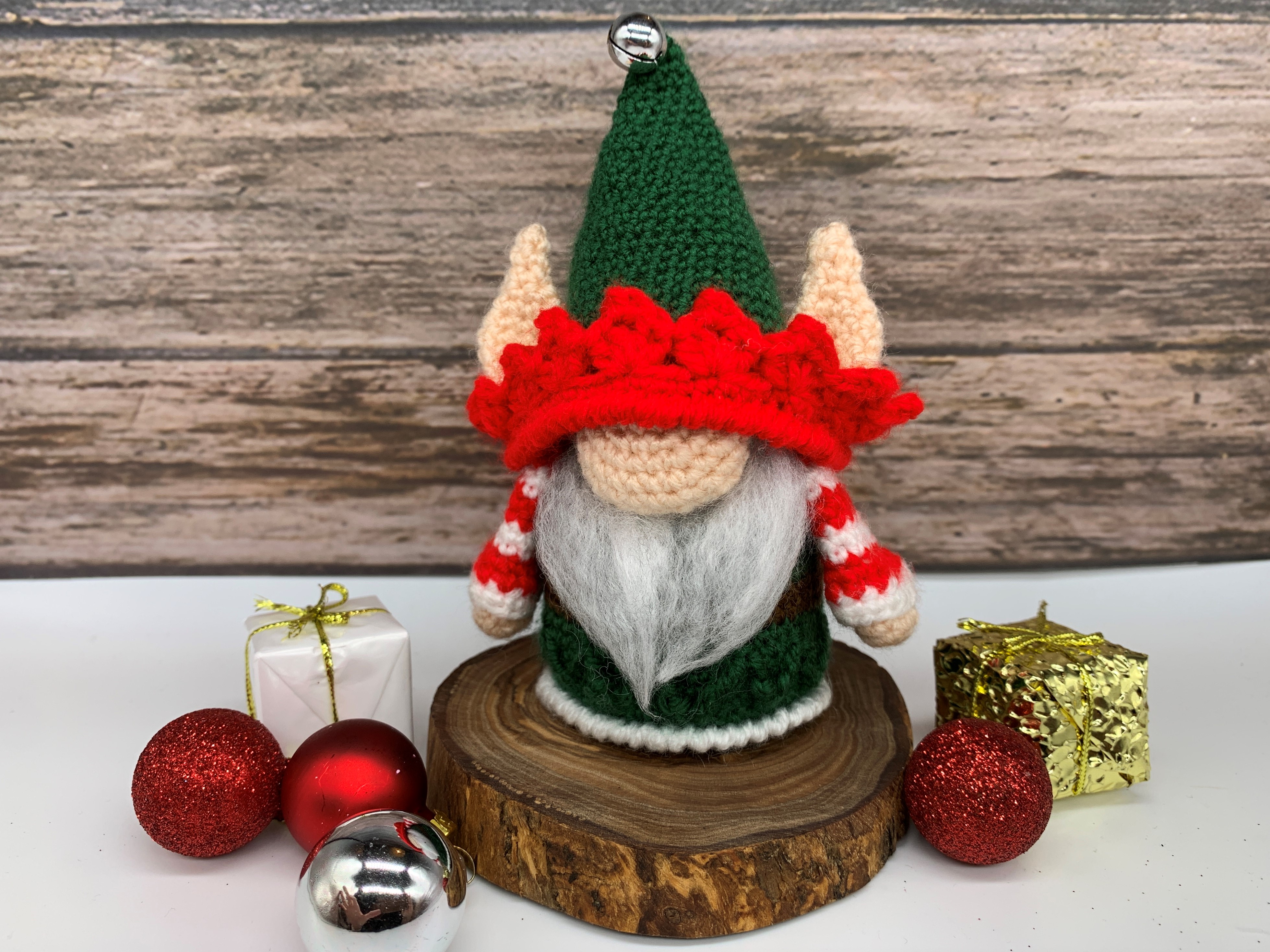 Crochet Kit for Beginners kids Adults - Christmas Gnome Amigurumi