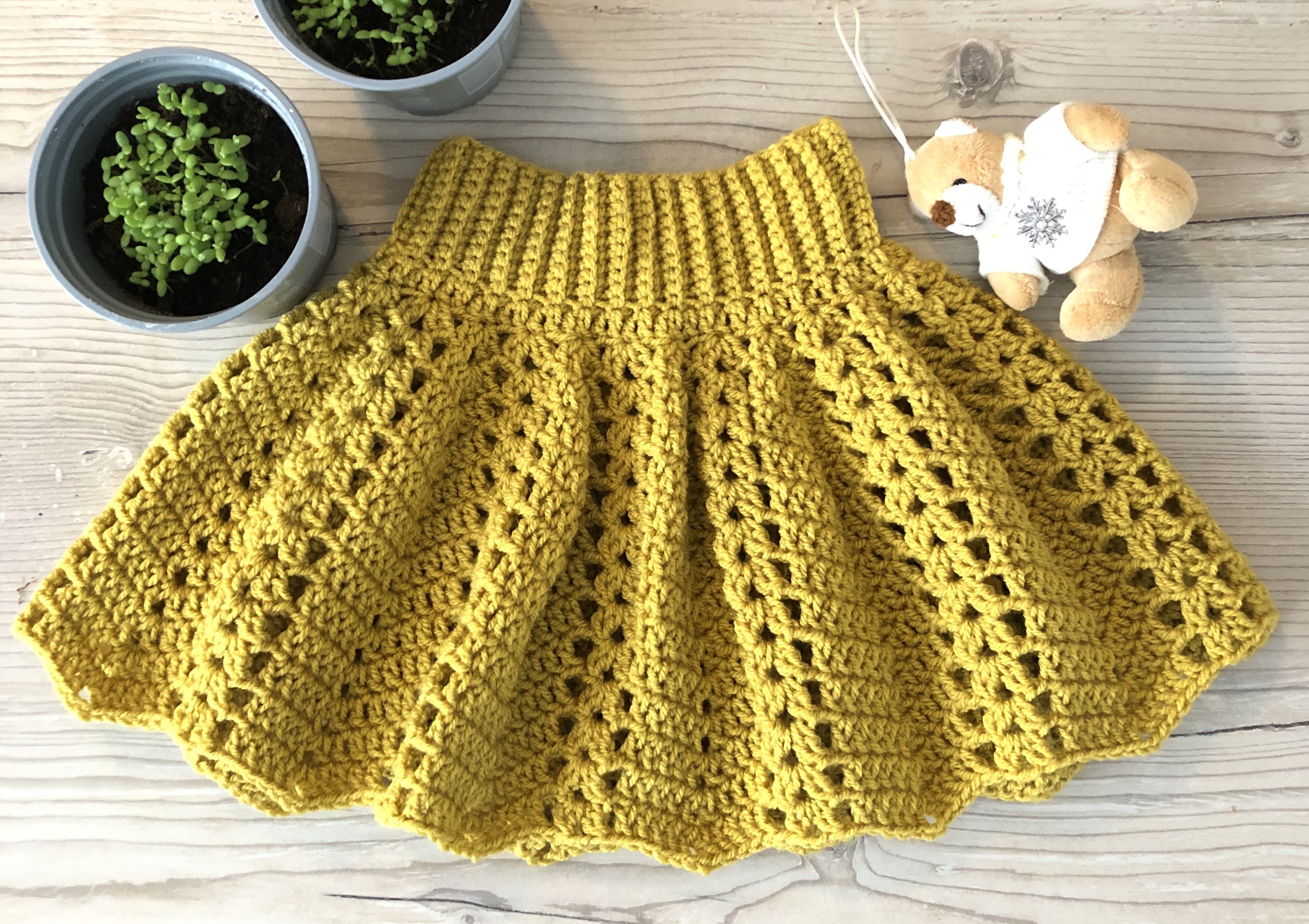 Crochet skirt easy pattern online