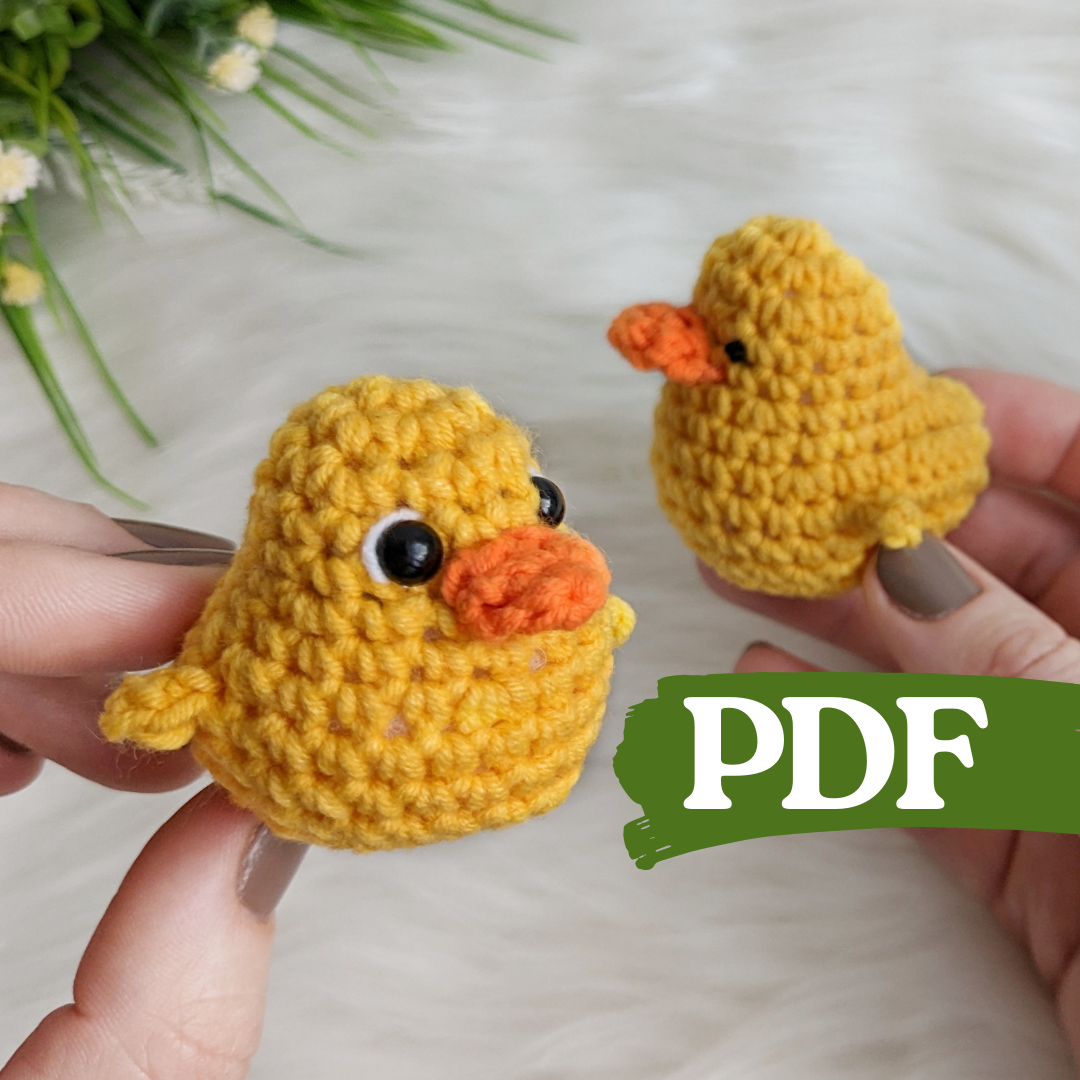 Crochet Duck Pattern Micro Toy Duckling Amigurumi: Make Your