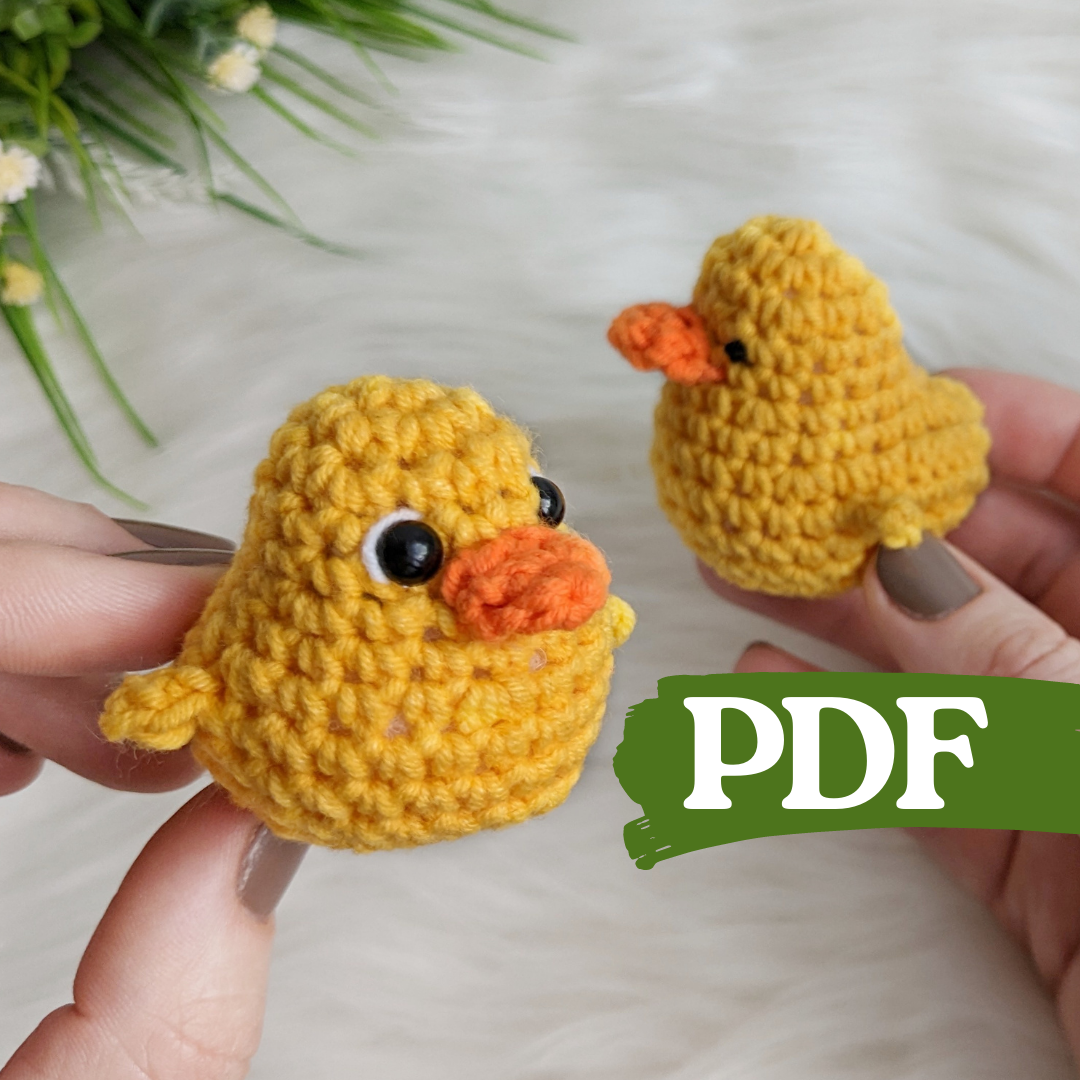 Crochet Duck Pattern Micro Toy Duckling Amigurumi: Make Your 