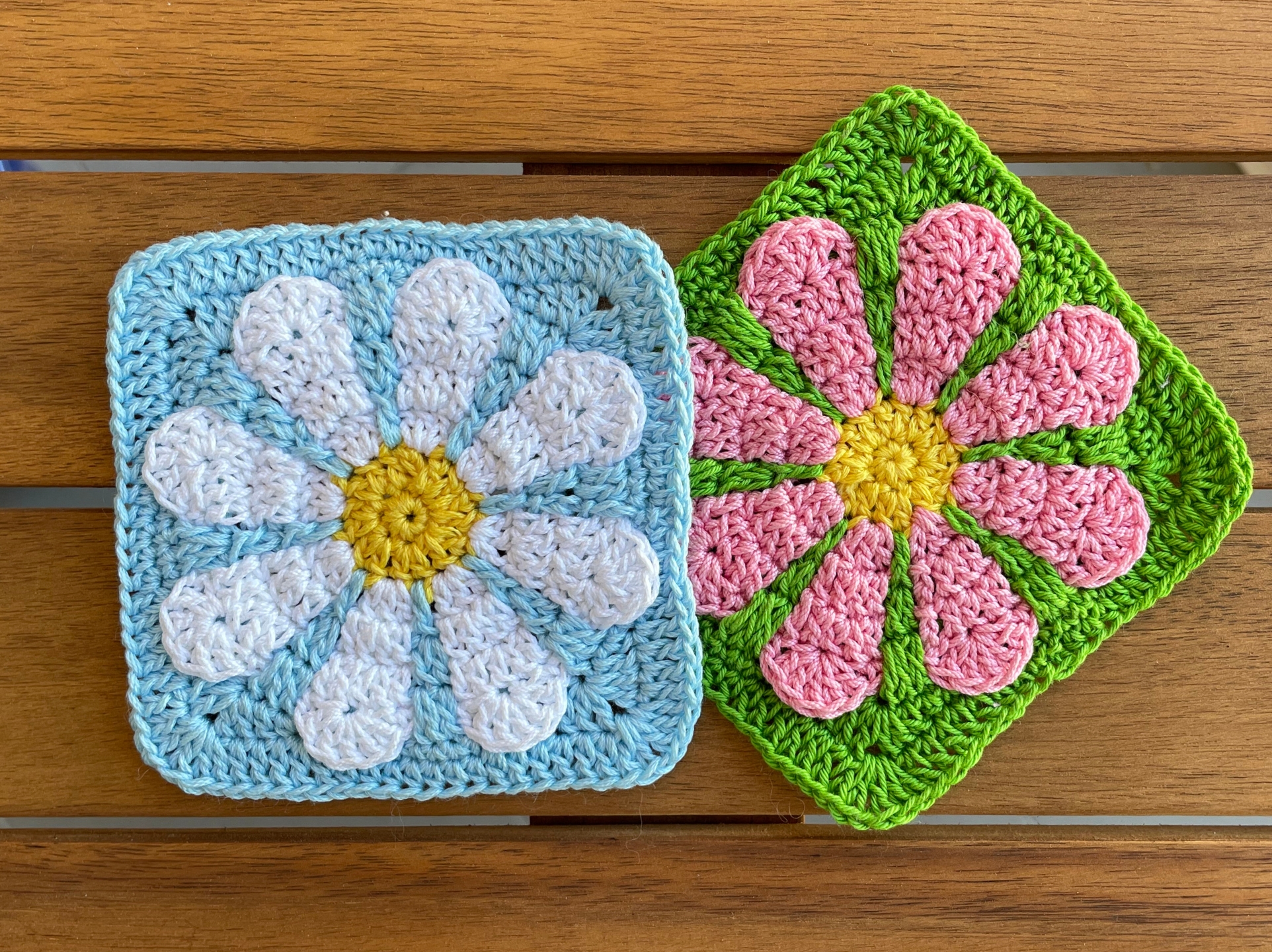 Crochet Daisy Granny Baby Blanket Granny Square Crochet Pattern