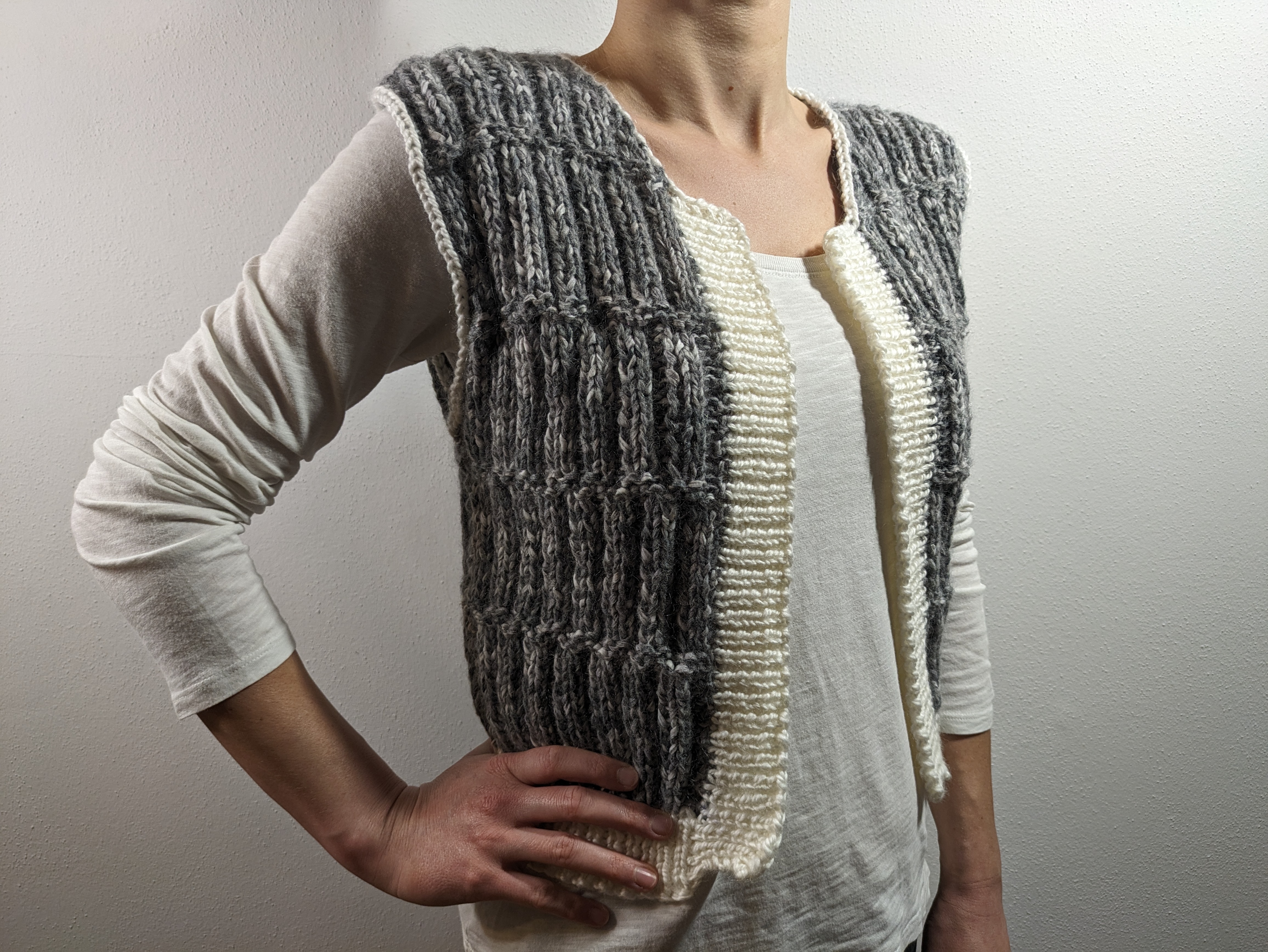 Strickanleitung Kuschelige Weste