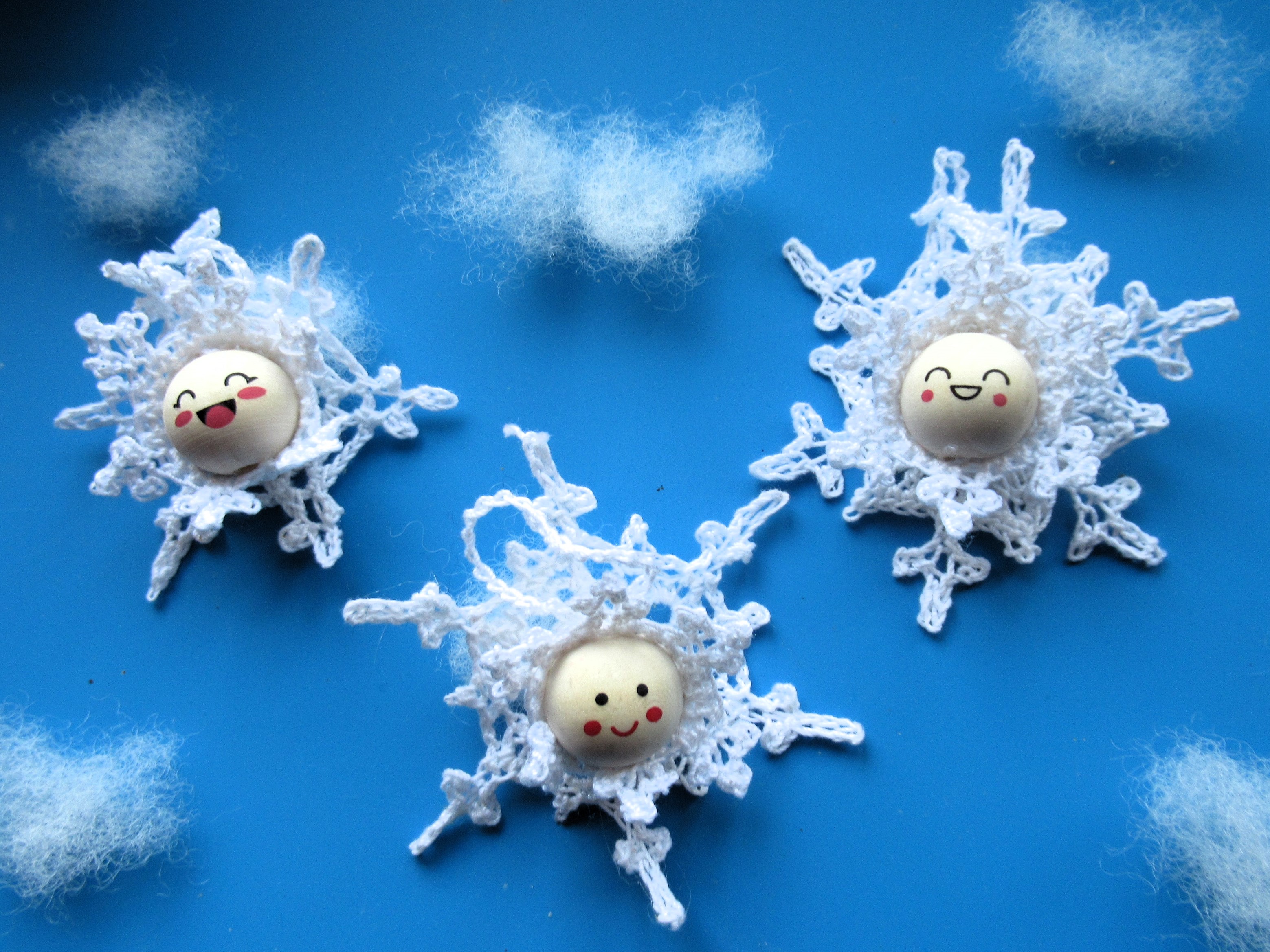 Häkelanleitung Schneeflöckchen-Anhänger