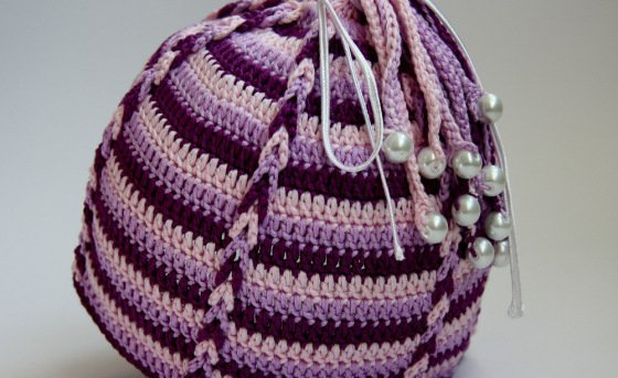 Häkelanleitung - Mütze 'Zopf' für Frühling oder Herbst mit Perlen
