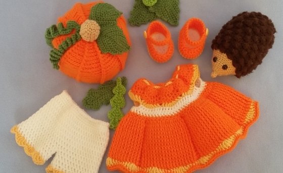Clothes for Kaija pumpkin girl