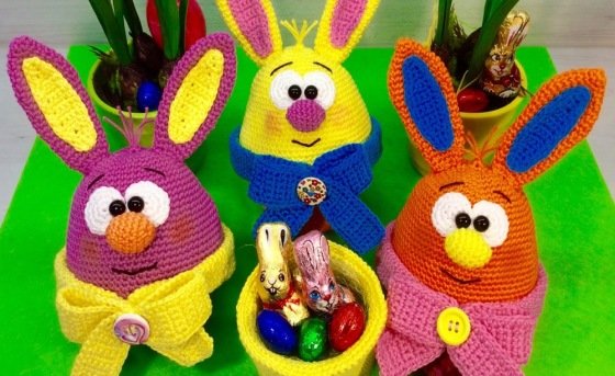 Crochet Pattern Bunny  Rabbit - Bunny Present Egg - English