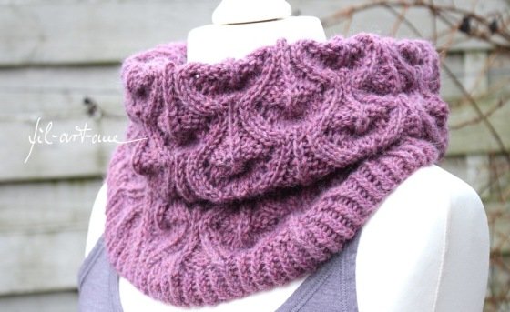 Cowl "Kjellrun", knitting pattern, easy to customize