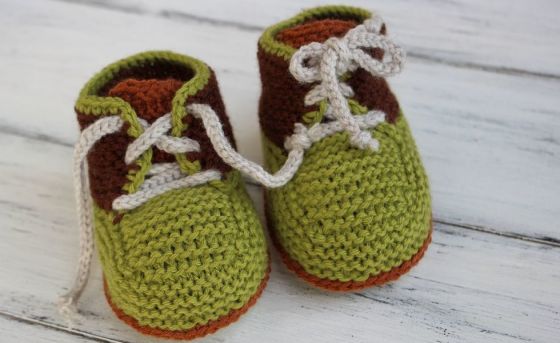 Knit Baby Booties Pattern