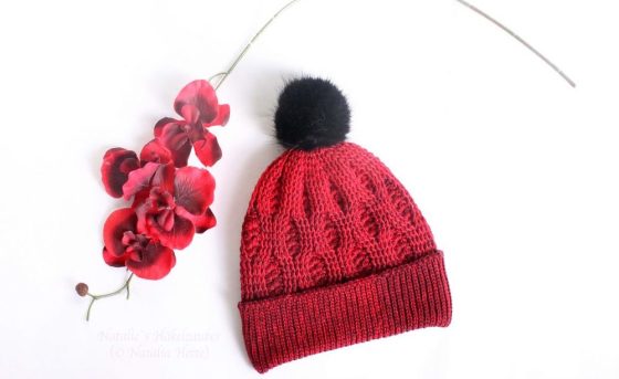 warm hat "Autumn" (all sizes, relief pattern)