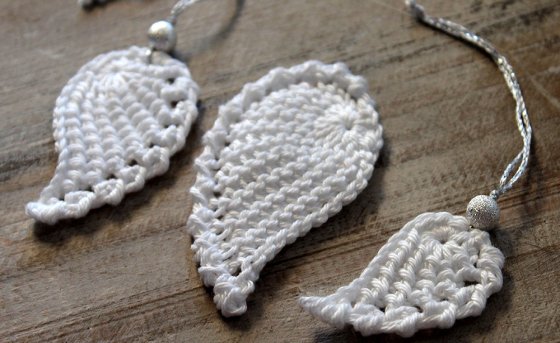 Crochet instruction wings in 3 sizes - lucky charm, protection, comfort