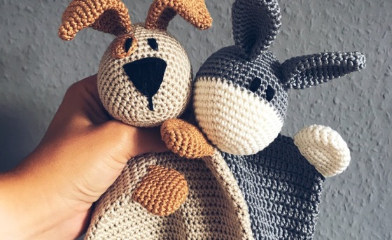Crochet Pattern Bundle *Baby Comforter Dog & Donkey*