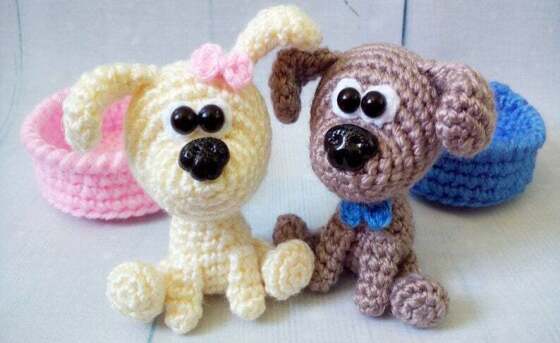 229 Crochet Pattern - Little puppy - Amigurumi PDF file by Knittoy CP
