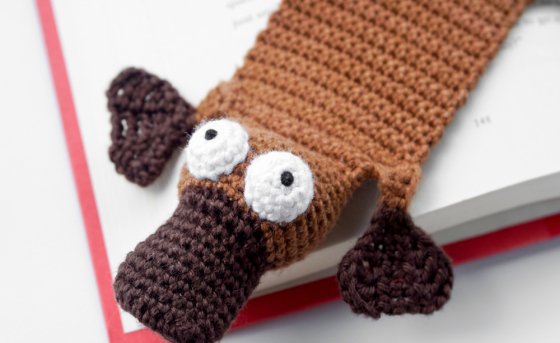 Amigurumi Crochet Platypus Bookmark