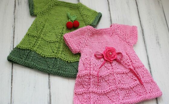 Dolls Dress Knitting Pattern