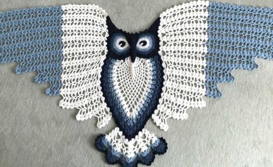 Petra Perle’s Owl Shawl HEDWIG