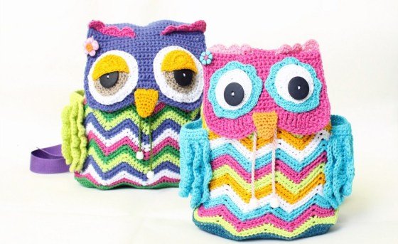 Backpack "Two owls”, 2 sizes, 2 variants