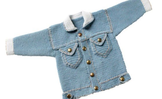 Baby & Kinderjacke "Jeans", Gr. 50-104
