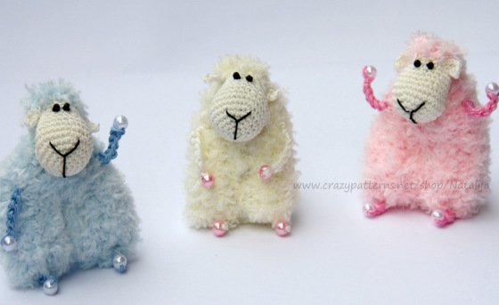 Crochet Pattern for key cap sheep, Key chain sheep, Key cover Sheep